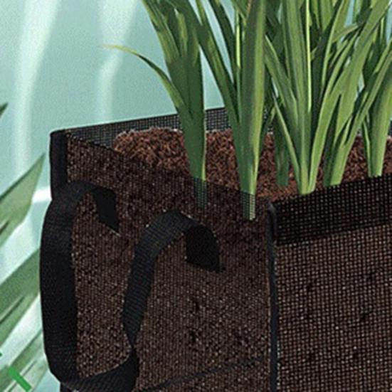 Mesh Pond Plant Basket Aquatic Plant Grow Bag Reusable Large Planter Pots with Handles for Growing Water Lilies Lotus Aquatic Plants