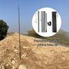 1 Set Outdoor Lamp Post Lightweight Collapsible Lantern Stand Hanging Light Holder Stick with Storage Bag for Outdoor Activities