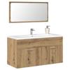 Bathroom Cabinet with Mirror Artisan Oak Wood Based Material