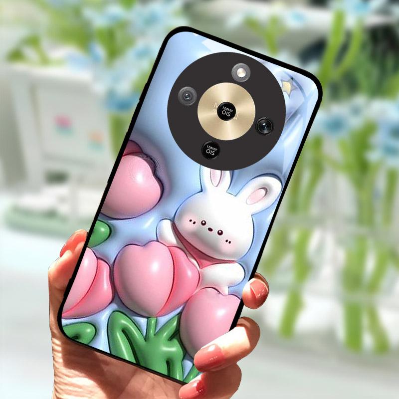 For Honor X9d HonorX9d Case MTN-NX1 Luxury Painted Cover Tempered Glass Phone Casing For Honor X 9 D Fundas Coque Camera Protect