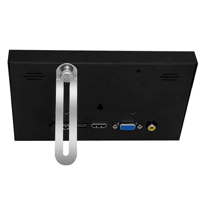 7 Zoll 1024x600 LCD IPS Tragbarer Monitor HDMI-kompatibel VGA AV-Eingang DC Typ-C Stromversorgung Bildschirm für PC Laptop Kamera