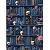 CHENISTORY Paint By Number Skull bookshelf Hand Painted Painting Art Drawing On Canvas Gift DIY Pictures By Numbers Kits Home De