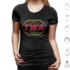 Twa Trans World T Shirt Big Size 100 Cotton Twa Flight Jetliner Pilot Retro Vintage 70s 80s 60 Mid Century Cool Old School