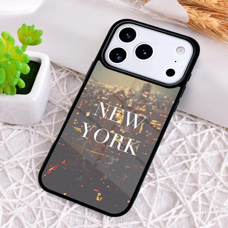 New York City print Shockproof Phone Case for iPhone 17 Air 16e 15 11 12 14 13 Pro Max Cover Coque