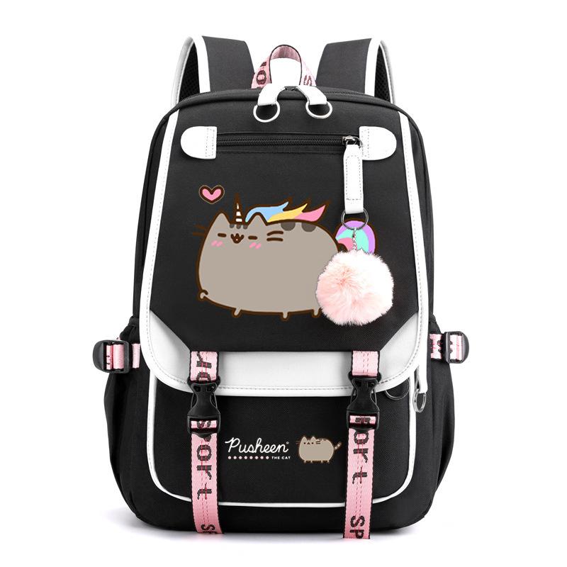 Cartoon Cute Printed School Bag Outdoor Travel Oxford Cloth Backpack