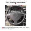 Car Accessories Steering Wheel Cover Microfiber Leather Trim For Opel Corsa C 2000-2006 Combo C 2001-2011 Barina Tigra 2005 2006