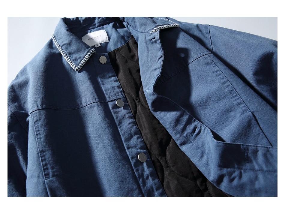 SKRSANYU French Trendy Men's Winter Lapel Cotton Workwear Jacket SYM1029