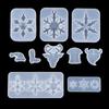 DIY Crafts Hanging Snowflake Resin Molds Epoxy Resin Mold Christmas Gift Silicone Pendant