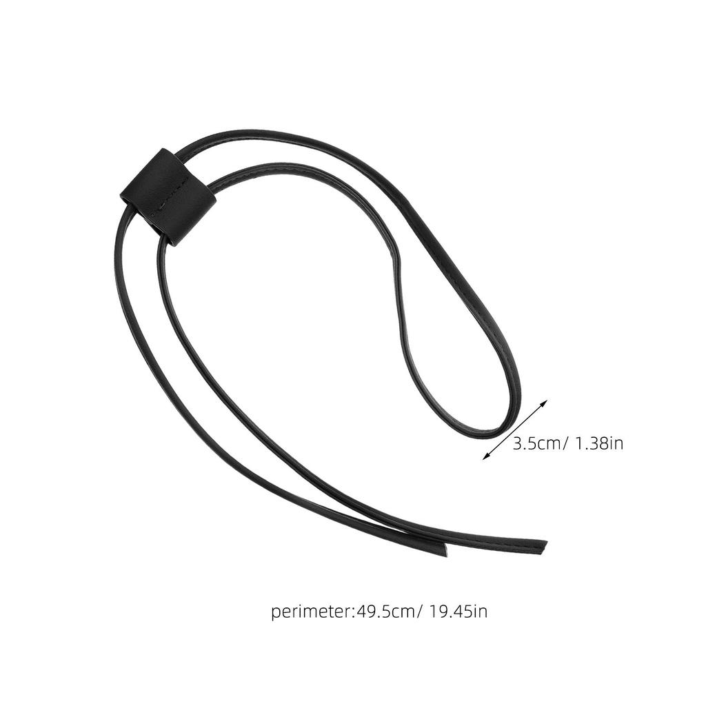 19.45 Inch Drawstring Strap Replacement for Bucket Bag Purse Crochet Bag PU Detachable Pull Cord Adjustable Keeper Strap