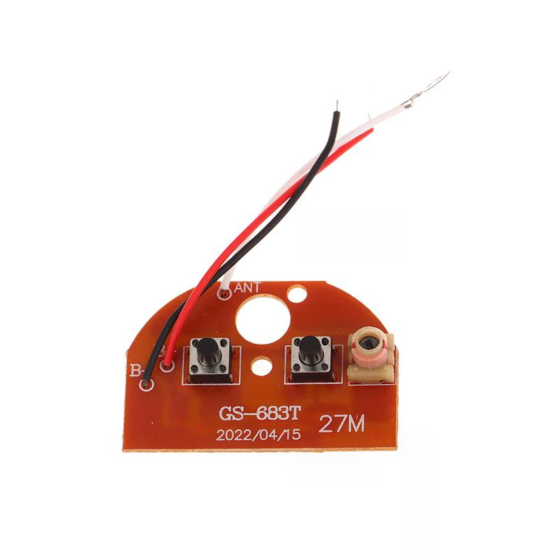 2ch Rc Remote Control 27mhz Circuit Pcb Transmitter and Receiver Board Radio System for Car Truck Toy durable good