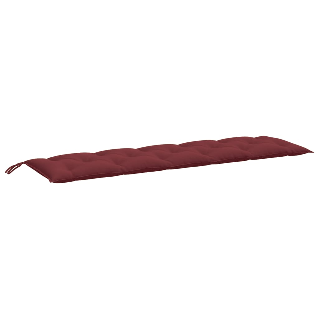 Garden Bench Cushions 2 Pcs. Melange Burgundy 180 X 50 X 7 Cm Fabric