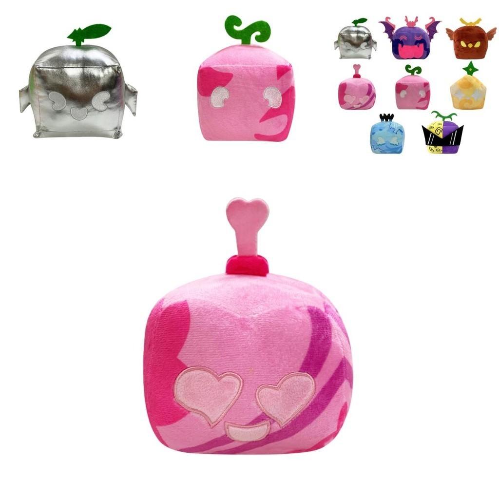Cross-border New Arrival Blox Fruits Plush Toy In Purple Box Short Plush Stuffed Animal Doll