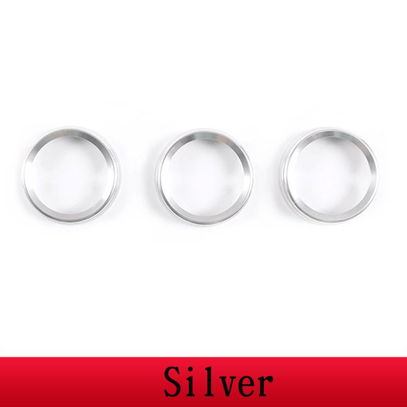 For Land Rover Defender 110 130 Car Styling Aluminum Alloy Back Row Air Conditioning Knobs Trim Ring Car
