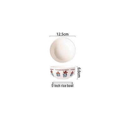 ZISIZ Japanese Style Ceramic Rice Bowl