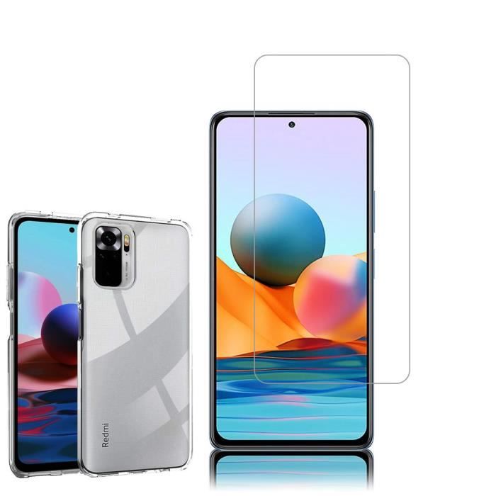 Coque - Xiaomi - Redmi Note 10 Pro - UltraSlim - Transparent - Film Verre Trempé