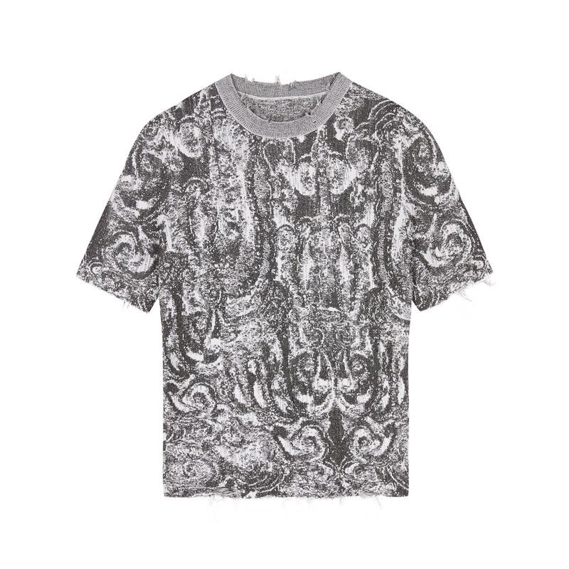 JNBY 24SS Round Neck Short Sleeve Knit Sweater