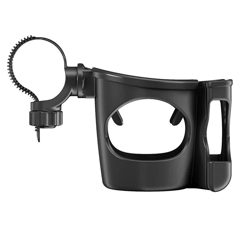 

Детский автомобильный многофункциональный держатель для бутылочки, велосипедный держатель для стакана с водой, мобильный телефон, регулируемый держатель для стакана «два в одном» чёрный