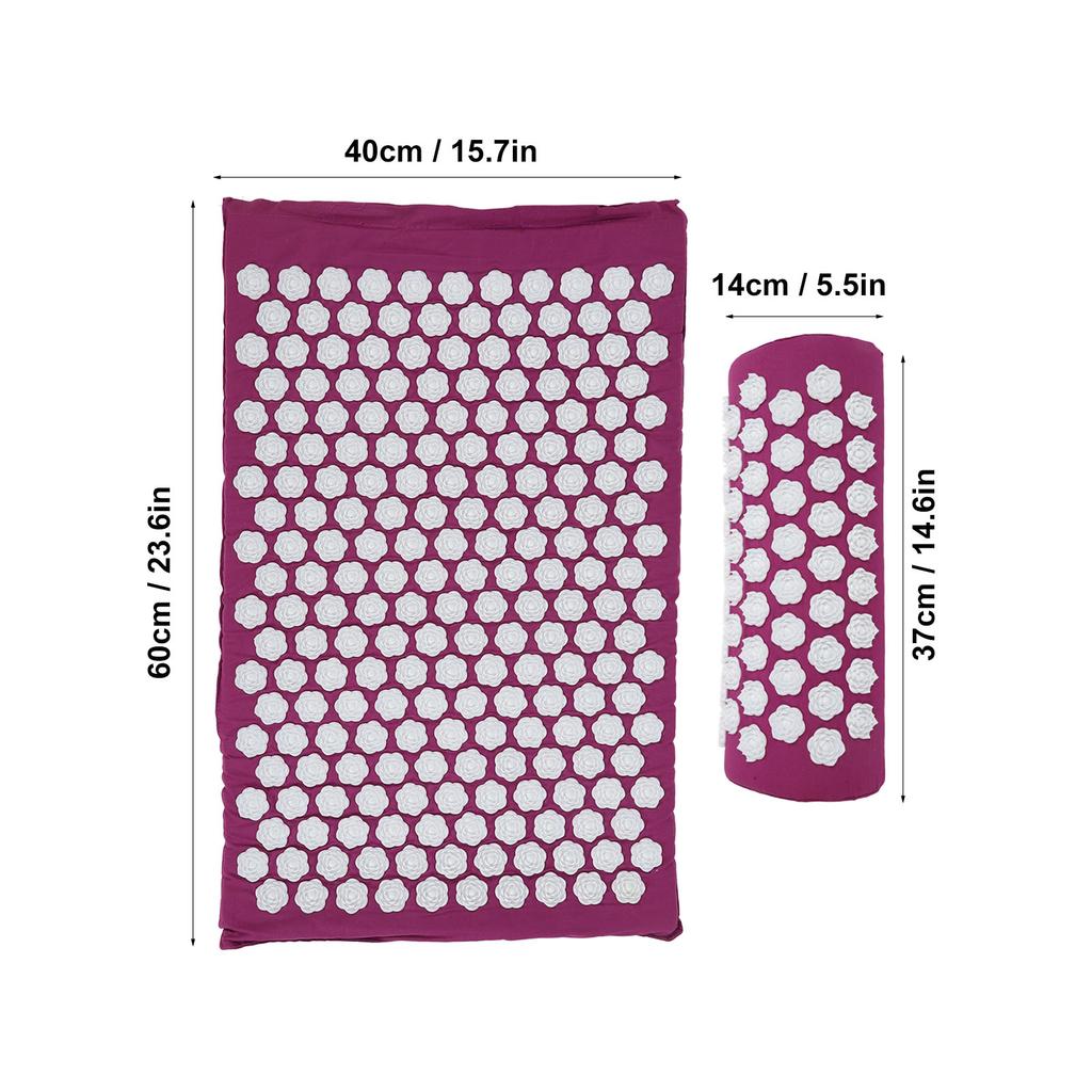 Acupressure Pad Massage Relax Muscle Reduce Neck Back Shoulder Head Pain Stress Relief Acupressure Mat