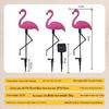Solar Red Flamingo Ground Stake Light for Garden and Courtyard Decoration