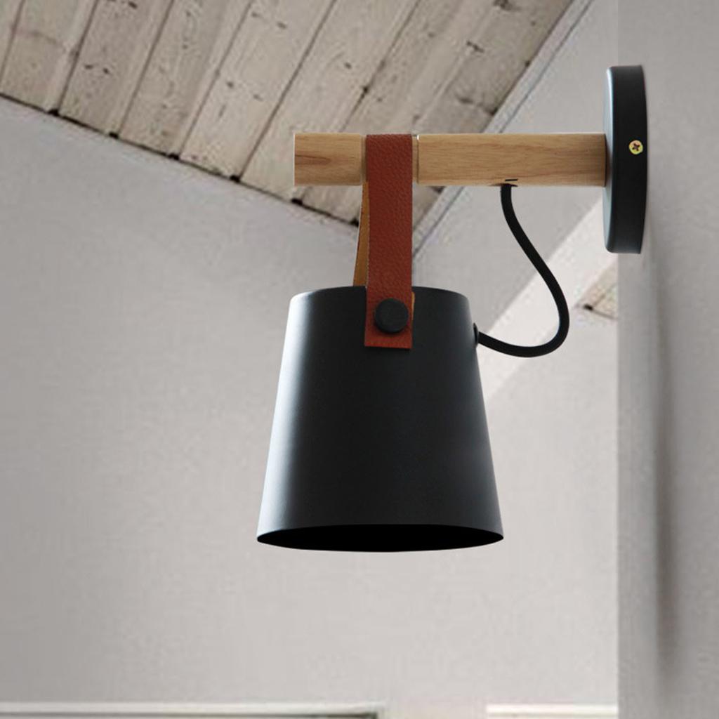 American Style Retro Rural  Minimalist Corridor Study Bedside Coffee Shop TV Wall Iron Belt Wall Lamp