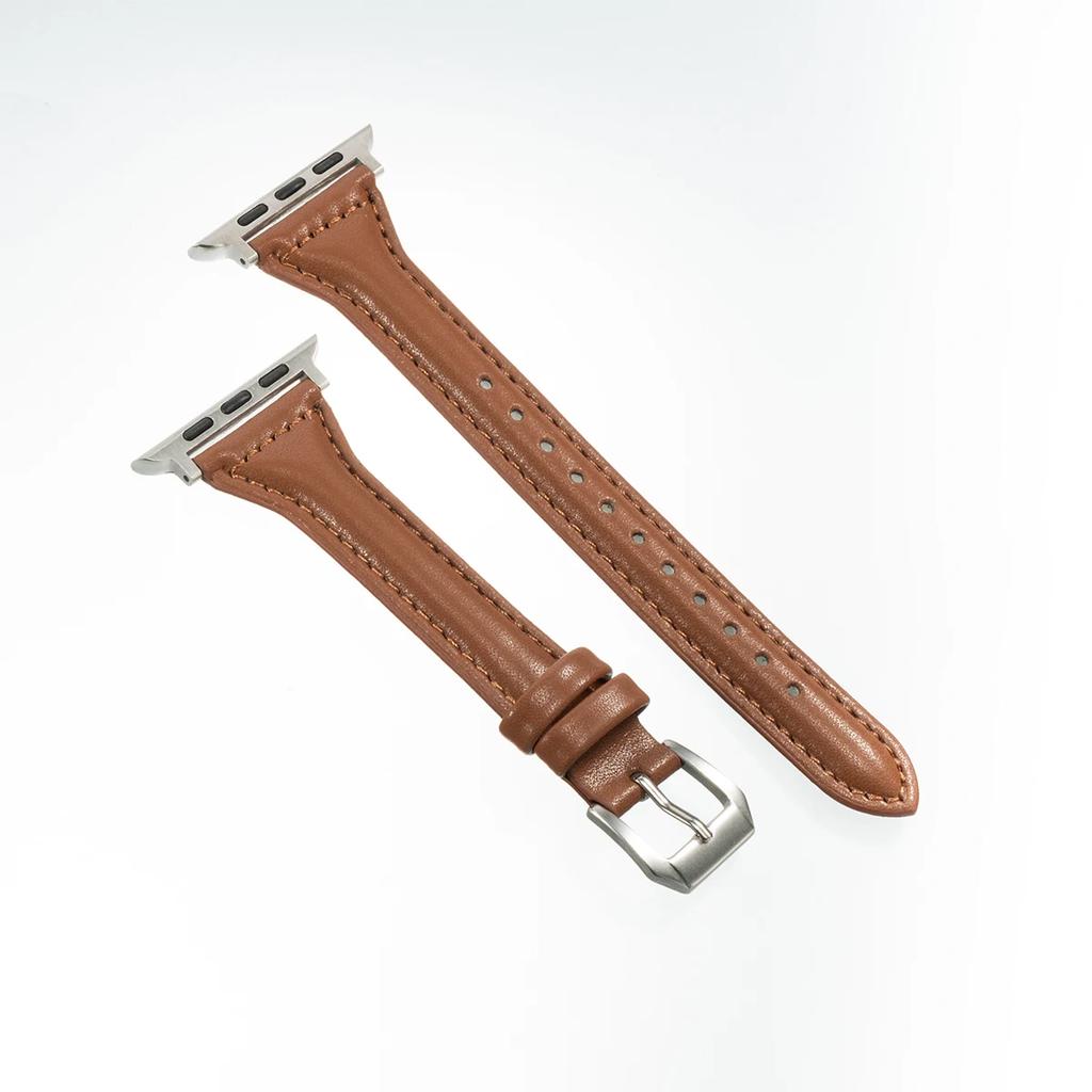 Slim Girl Strap For Apple Watch S10 42mm 46mm 9 8 7 41/45mm PU Leather Band 38/42mm For iwatch Bracelet SE 40 44mm 6 5 4 3 49mm