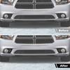 Carbon Fiber Front Bumper Fog Light Lamp Cover Trim for Dodge Charger 2011-2014