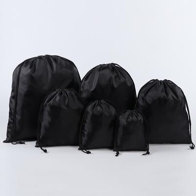 Saco de Sapatos de Viagem Portátil Impermeável com Cordão Organizador de Sacos de Armazenamento Multitamanho Bolsa de Acessórios de Viagem Bolsa com Cordão de Nylon