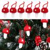 DIY Wedding Holiday Xmas Tree Felt Mushroom Hanging Ornament Christmas Mushroom