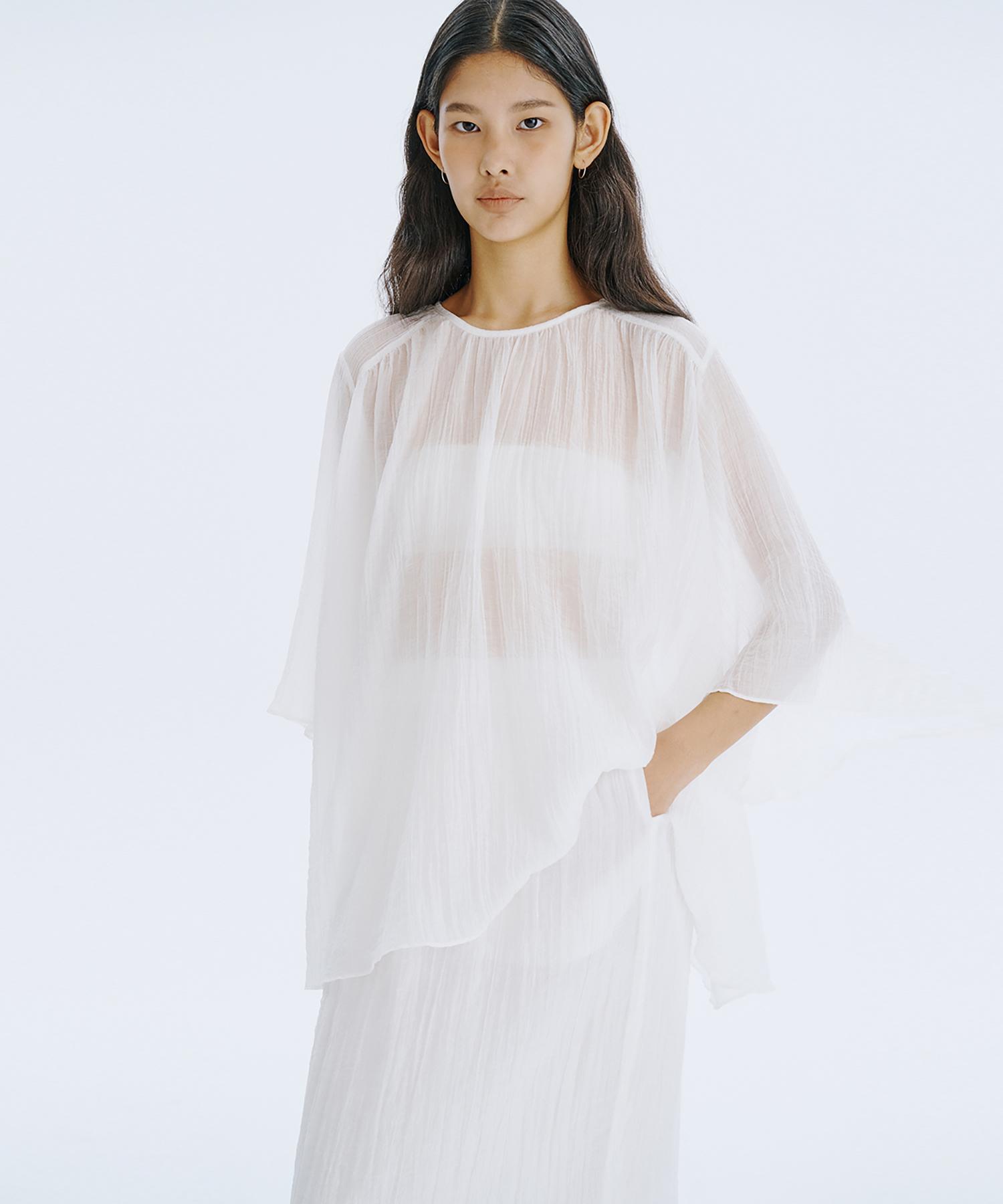 Bundercammer Plush Blouse_White Free