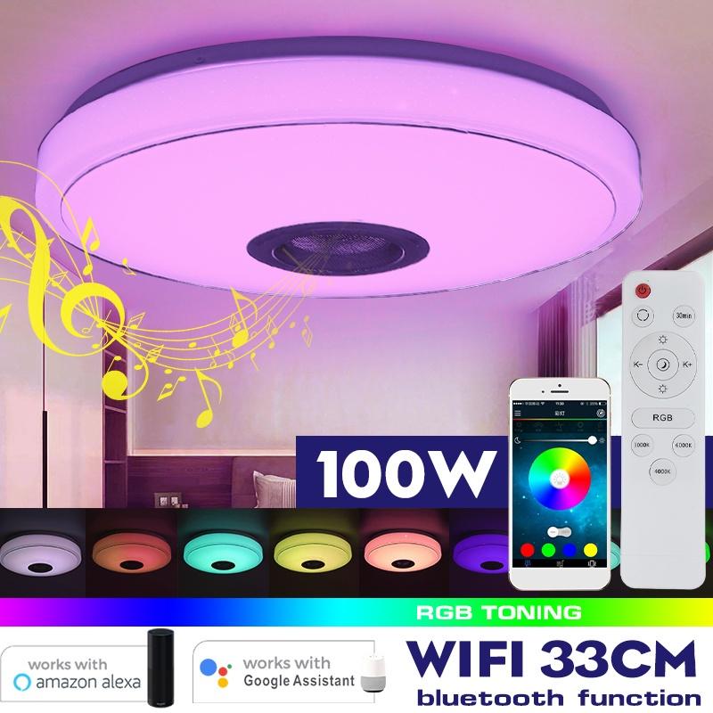 Luci da Soffitto LED RGB Moderne WiFi da 200W Illuminazione Casa APP bluetooth Luce Musicale Lampada da Camera da Letto Lampada da Soffitto Smart+Telecomando