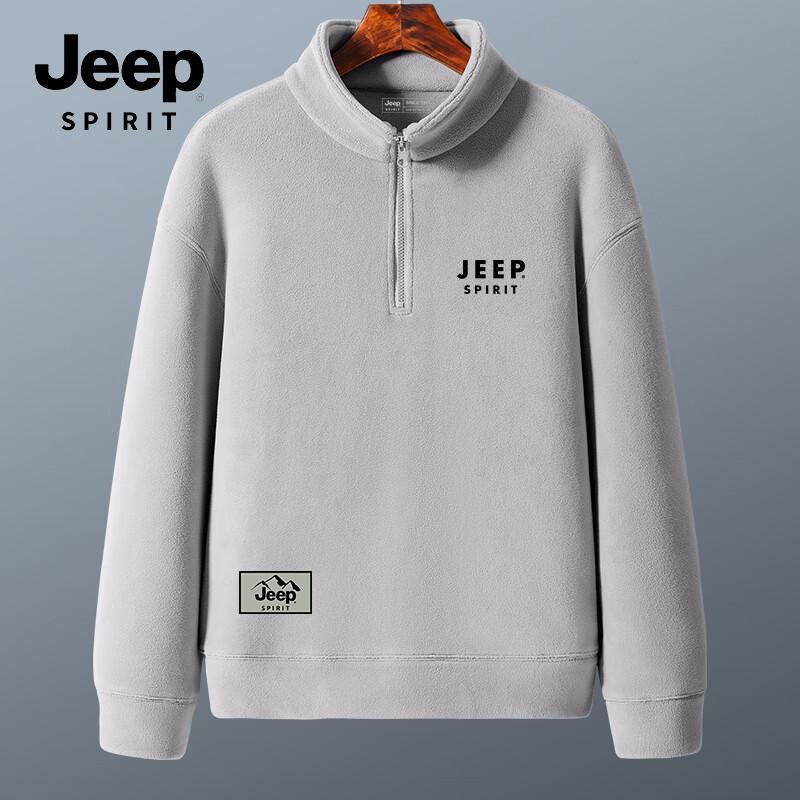 

JEEP SPIRIT Men s Heavyweight Fleece Half-Zip Pullover M