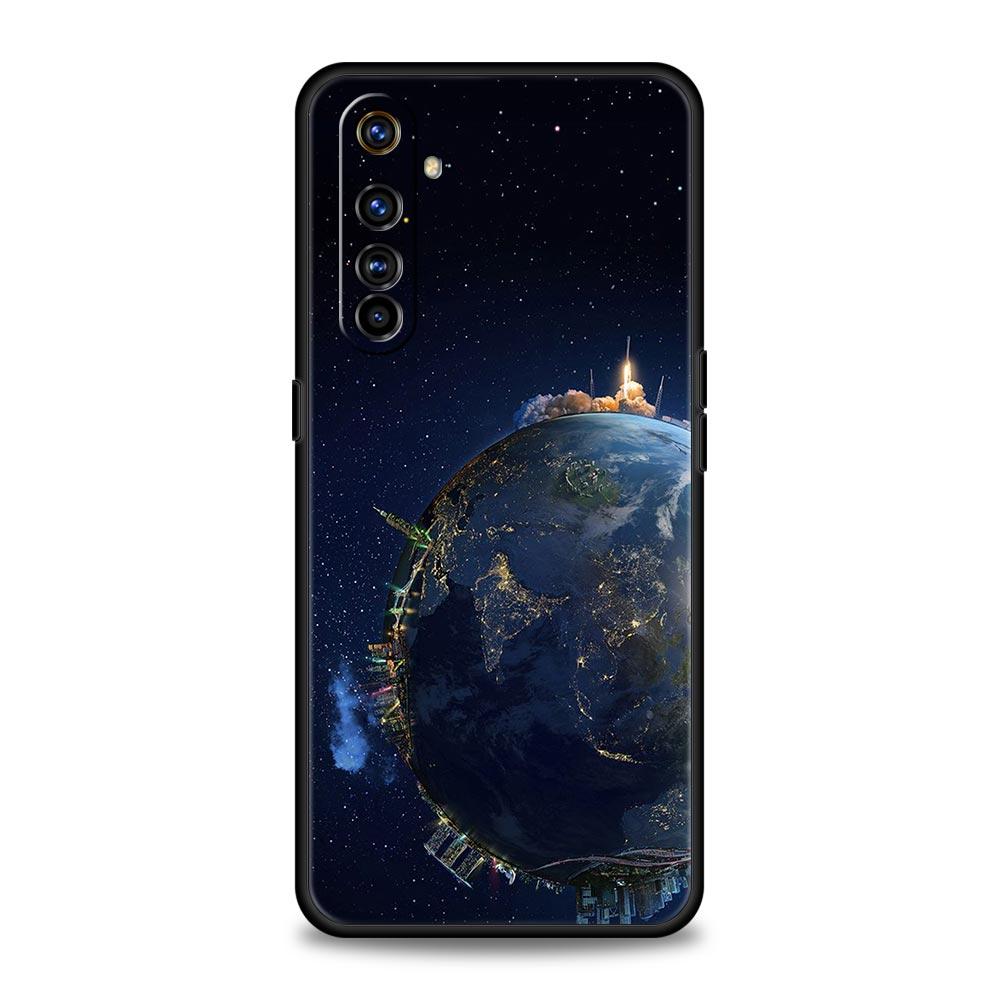 Earth Stars Space Phone Case For Realme 12 11 10 9 8 5G 7 6 GT5 GT3 GT2 Pro Plus C21 C25 C35 For Realme GT Neo 2 3 3T 5 Cover