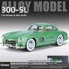 1/24 Mercedes-Benz 300SL 1936 Classic Car Legering Diecast Bilmodell Lyd Lys Barneleke Samleobjekter Hobby Bursdagsgaver