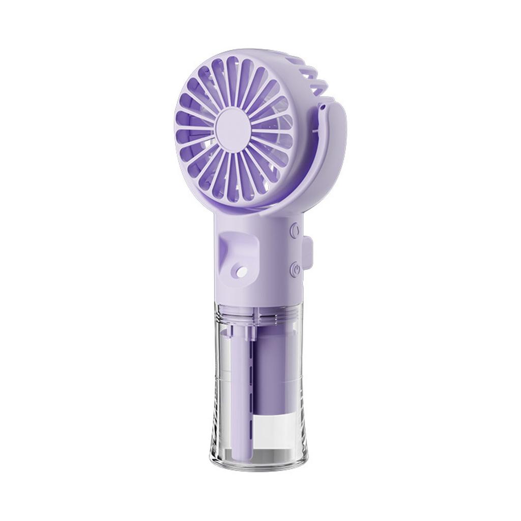 Portable Mini Misting Fan with Cord - USB Rechargeable - Pocket Size - Rotating Fan for Travel Kids Women - Summer Gift for School Office