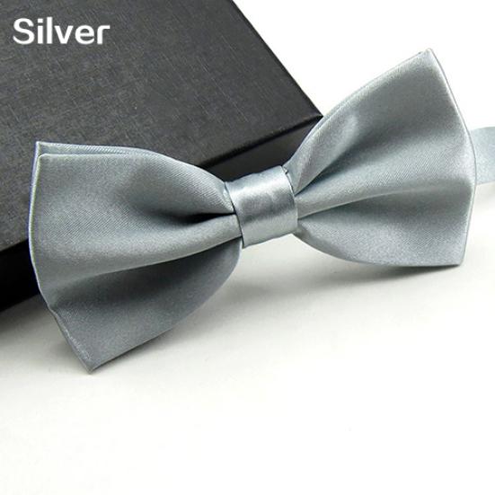 Men Classic Solid Color Bowtie Necktie Tuxedo Wedding Party Adjustable Bow Tie