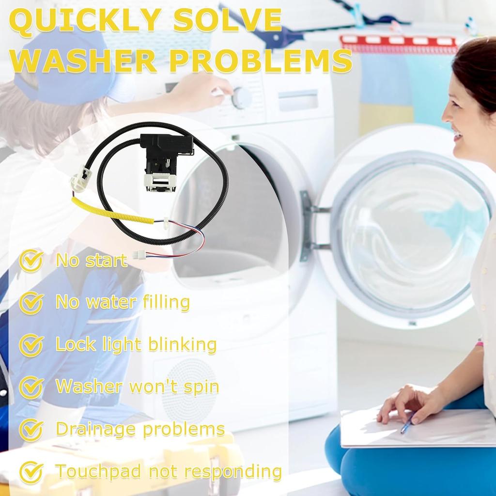 W11307244 W10682535 WTW5000DW2 Washer Lid Lock Switch for Whirl-pool May-tag Ken-more R-oper Door Latch Assembly For WTW5000DW1 WTW5000DW3 WTW4950HW1