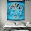 Forever MCFC BlueWall Hanging Printed Fabric Blanket Decorative Tapestries for Bedroom Living Room Home Decor