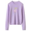 New Stylish Women's 100% Cashmere Embroidered Round Neck Pullover Sweater - Warm & Versatile Winter Knit