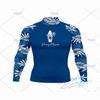 Ανδρικό UPF 50 Γρήγορου Στεγνώματος Rash Guard Μακρυμάνικο Μπλουζάκι Κολύμβησης Surfing Snorkeling Κολύμβηση Υπαίθρια Θαλάσσια Σπορ