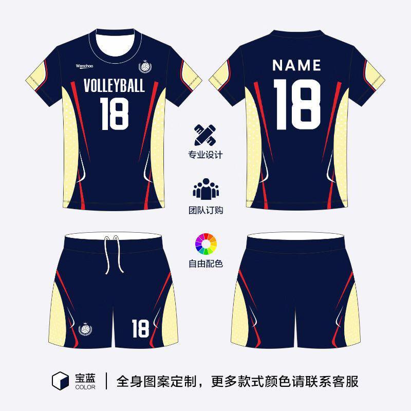 Camisa de Voleibol Personalizável de Manga Curta Unissex