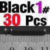 MNFT 30PCS Plastic Rattles Insert Tube for Soft Lure Worm Jig Fishing Lure Fly Tie Tying Fishing Sound Bar Clear and Black Color