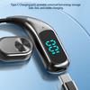 Rotatable Wireless Bluetooth Headphones With Digital Display Open-Ear Business Bone Conduction Clip-On Headphones