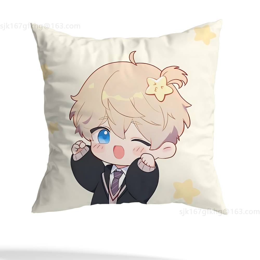 Love And Deepspace Pillow Case Square Double-Sided Printing Short Plush Sofa Cushion Cover Bedroom Bedside Pillow