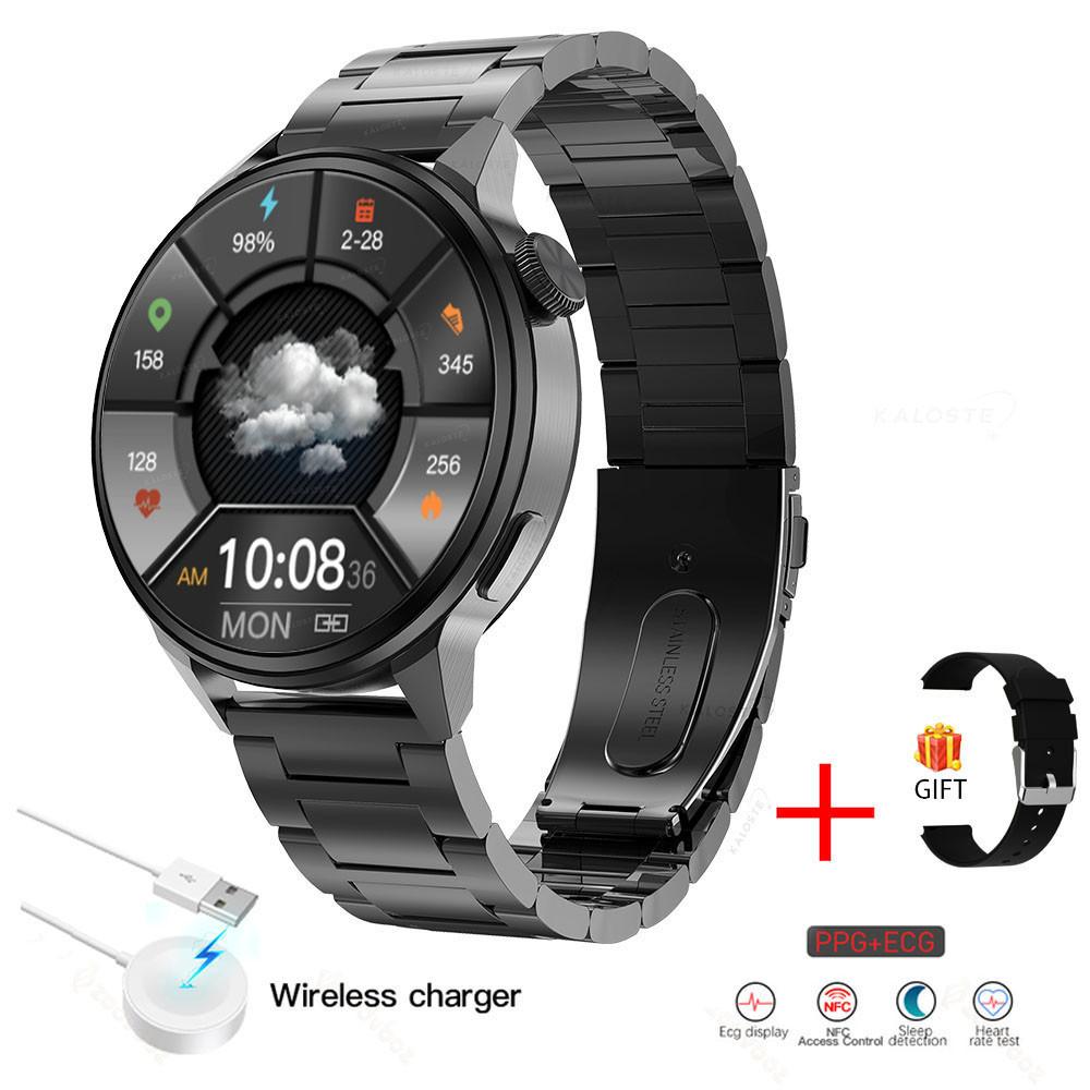 Nfc Smart Hodinky Ženy Bluetooth Hovor Gps Sledovanie Pohybu Hodiny Srdcová Frekvencia Ekg Krvný Tlak Muži Smartwatch Pre Android Ios