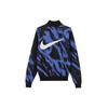 Nike Pletený teplý pulovr s logem Polovysoký límec Mikina Pánská mikina Modrá FB7842-411