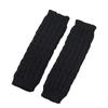 Black Knitting Leg Warmers Japanese Velvet Yarn Sock Covers Warm Pile Socks Women Leg Guards and Foot Warmers