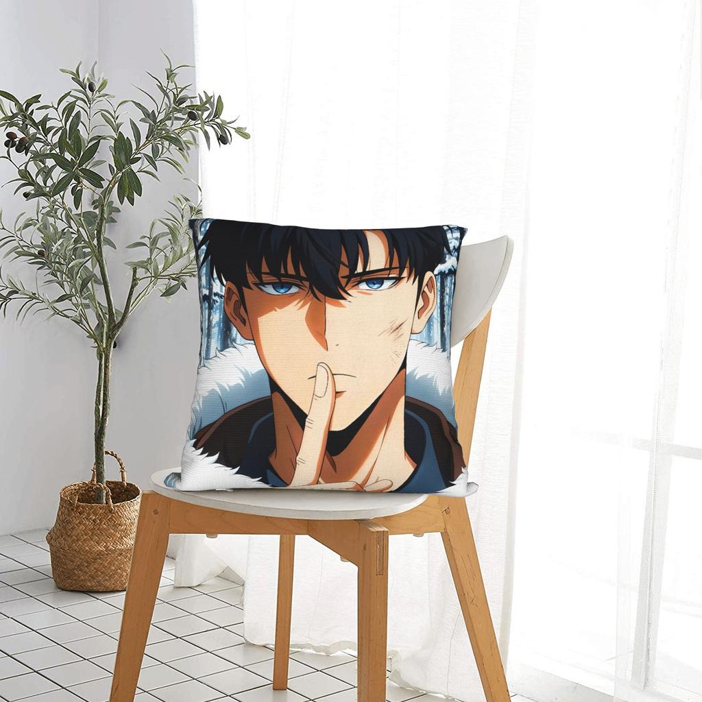 Solo Leveling Pillow Cover Comfy Cushion Cover Funny Pillow Case For Living Room Chair