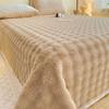 Blanket Class A Milk Velvet Bed Sheet In Winter Plus Velvet Bubble Velvet Three-piece Set Clearance Blanket Thickened In Winter
