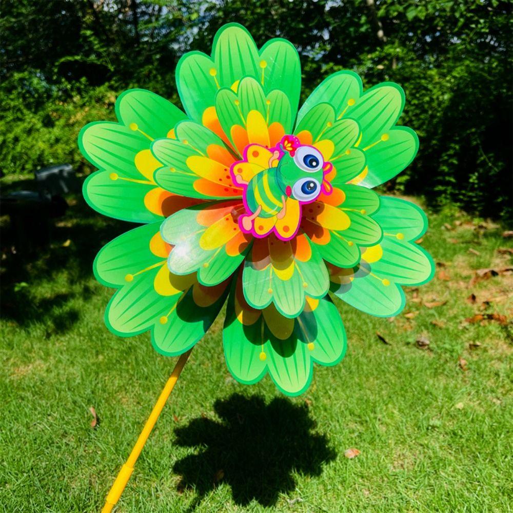 Multistile Rotierender Windspinner Großes Drehrad Windmühle Outdoor Party Picknick Deko