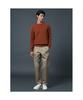 SHIFT.G Wool Texture Crewneck Sweater Orange